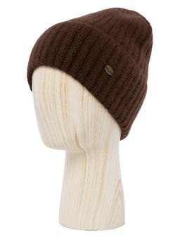 Шапка жен. пух енот+шерсть+виск LB-N88059 mocca