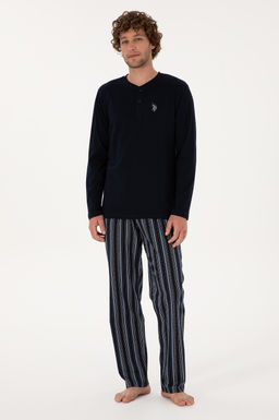Erkek Lacivert Pijama Tak_m_ Sepette S_rpriz _ndirim - U.s. polo assn фото 4