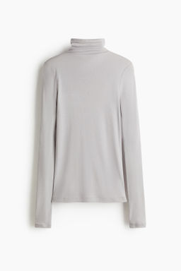 Top de algod?n pima con cuello perkins - H&m фото 2