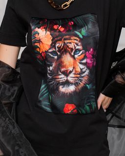 Футболка с шёлковой вставкой FSK112