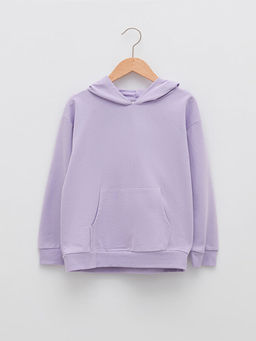 Kap??onlu Basic Uzun Kollu K?z ?ocuk Sweatshirt