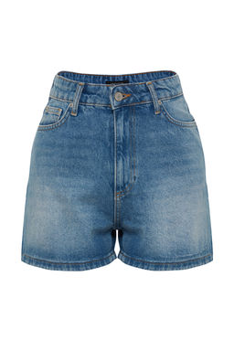 Mavi Yuksek Bel City Boy Denim Sort TWOSS23SR00199