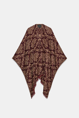JACQUARD LONG CAPE - Zara фото 3