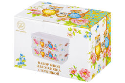 Набор 2 блюд д/холодца 800 мл 20*12,5*11,5 см Совушки NEW BONE CHINA - Elan gallery фото 14