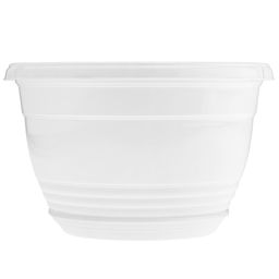 Горшок для цветов пластмассовый Глория 4,2л, д25см, h16см, белый (Россия) - Домашняя мода фото 2