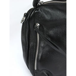 Сумка женская натуральная кожа GU 2033-6615, 1отд+карм/перег, плечевой ремень, черный 264152 - Adelia фото 4