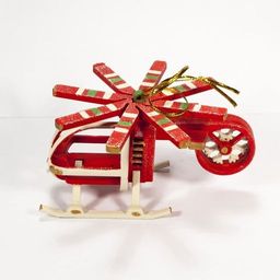 Елочные игрушки ручной работы: Вертолет малый 3020 - Idh фото 2