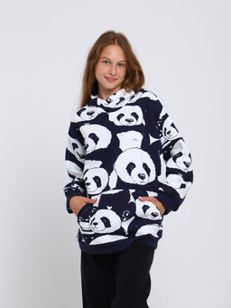 Толстовка "Либерти" темно-синий (панда)