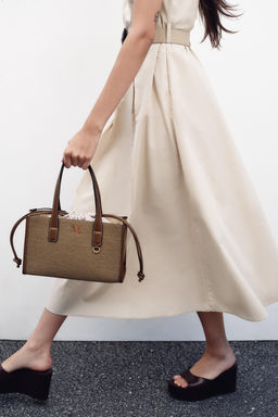 WOVEN TOTE BAG - Zara фото 2