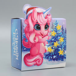 Подарочная коробка новогодняя складная «С Новым годом», 15×15×8 см