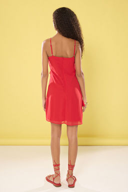 Siyah Duz A Kesim F?rf?rl? Mini Dokuma Elbise TWOSS25EL00407 - Trendyolmilla фото 8