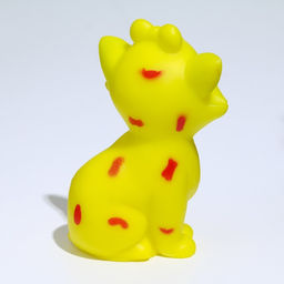 Игрушка пищащая Кошечка для собак, 10 см, жёлтая - Пижон фото 3