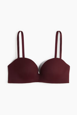 Sujetador balconette super push-up de microfibra