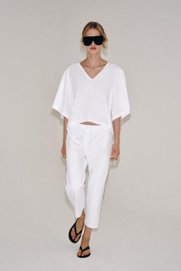 PANTAL?N CARROT INTERLOCK / Blanco