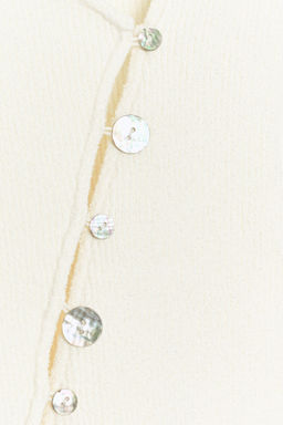 CHAQUETA PUNTO CIERRE ASIM?TRICO / crudo-blanco - Zara фото 6