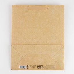 Пакет подарочный ламинированный, упаковка, «Крафтовый», M 25.5 х 30 х 9 см