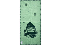 6с102.411ж1 Уютного рождества (еловый) Полотенце махровое 67х150см