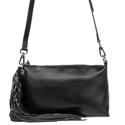 E-06189 черная кожа, Женская кожаная сумка, Barcelo Biagi