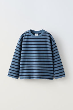 STRIPED EMBROIDERED T-SHIRT