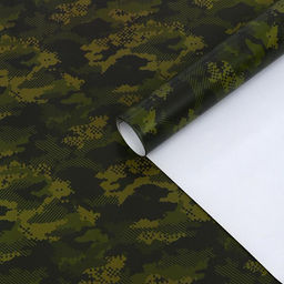 Цена за 10 шт. Бумага упаковочная, Камуфляж №2, 49 х 70 см