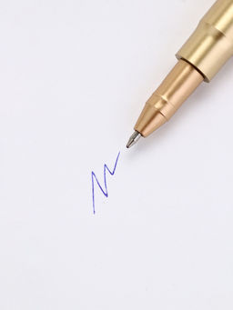 Ручка шариковая, синяя паста, пластик, пуля, на подложке Первому во всём - Artfox фото 4