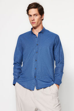 TRENDYOL MAN Yesil Slim Fit Dugmeli Yaka K?sl?k Gomlek TMNAW20GO0094