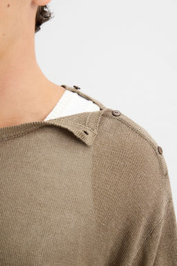 BUTTON-UP KNIT T-SHIRT - Zara фото 5