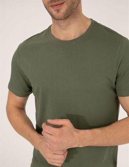 Haki Slim Fit Basic Ti__rt - Pierre cardin фото 6