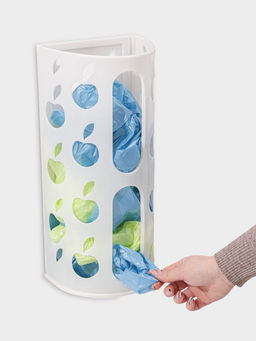 Корзина для пакетов Darel plastic «Яблоко», пластик, 16×13.5×37.5 см, МИКС