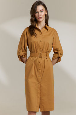 Платье 0843 горчичный