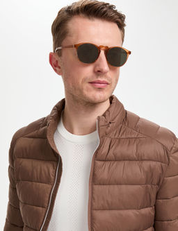 Kahverengi Cropped Slim Mont