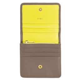 Итальянский кожаный кошелек DuDu серии Flores | тауп - Dudubags фото 3