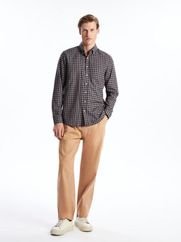 Regular Fit Uzun Kollu Ekose Erkek G?mlek