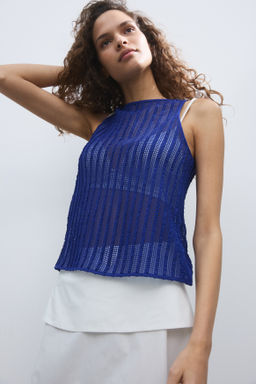 Textured net top - H&m фото 5