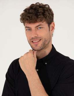 Siyah Regular Fit Uzun Kollu G_mlek - Pierre cardin фото 3