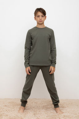 КБ 2825/оливковый серый,крапинка, пижама