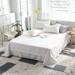 КПБ Mency однотонный с вышивкой MENO008 Семейный