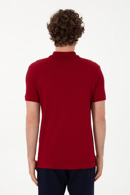 Erkek Slim Fit Polo Yaka Bordo Basic Ti__rt Sepette S_rpriz _ndirim - U.s. polo assn фото 5