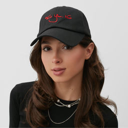 Бейсболка с надписью MINAKU, чёрная, размер 56-58