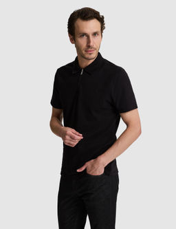 Siyah Slim Fit Ti__rt