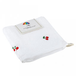 Салфетка махровая "Вишня" 34х34см, хлопок 100% (Китай)