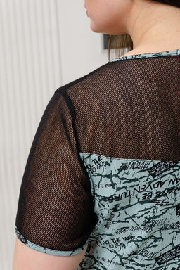 Платье Натали 9240 из вискозы и сетки  фото 10