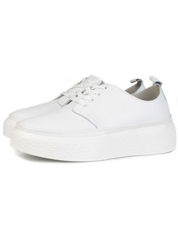 05-PDF88-1 WHITE Кроссовки женские (натуральная кожа)