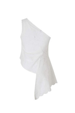 Limited Edition Beyaz Asimetrik Detayl? Brode Bluz TWOSS26BZ00587 - Trendyolmilla фото 2
