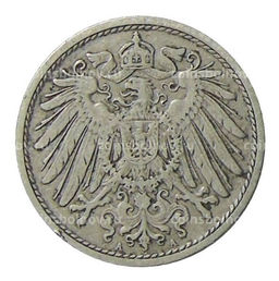 Монета 10 пфеннигов 1907 года A Германия
