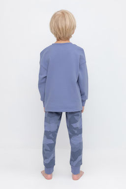 К 1547/24/пыльно-голубой джинс,геометрия пижама дет