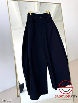 Брюки женские широкие с высокой посадкой