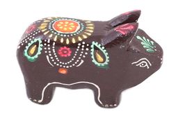 Статуэтка Свинья (дерево,росипсь) №Дж40/1