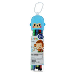 Фломастеры 12 цветов, в тубусе, вентилируемый колпачок МИКС - Simaland фото 2