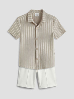 ?izgili Erkek ?ocuk G?mlek ve ?ort